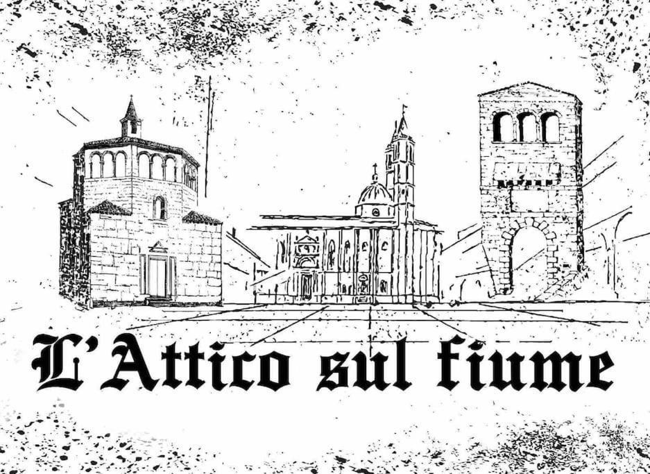 L'Attico Sul Fiume Center Home Ascoli Piceno Exterior foto